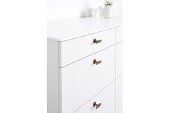 Bouton T manor T ø30x54x39 zamac laiton antique 